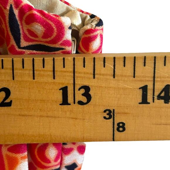 Eliza J Scarf Print Sleeveless Multicolored Maxi Dress Bow in Back Size 2 - Picture 5 of 7